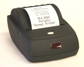 MLX-8260 direct thermal, mobile printer