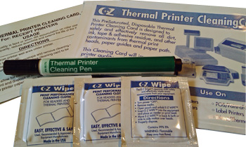 Thermal head cleaning products
